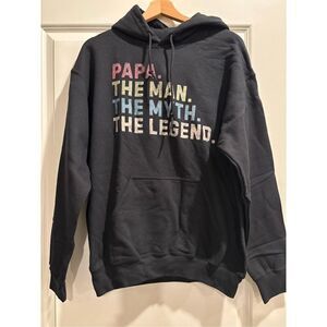 Papa. The Man. The Myth. The Legend Hoodie size Medium